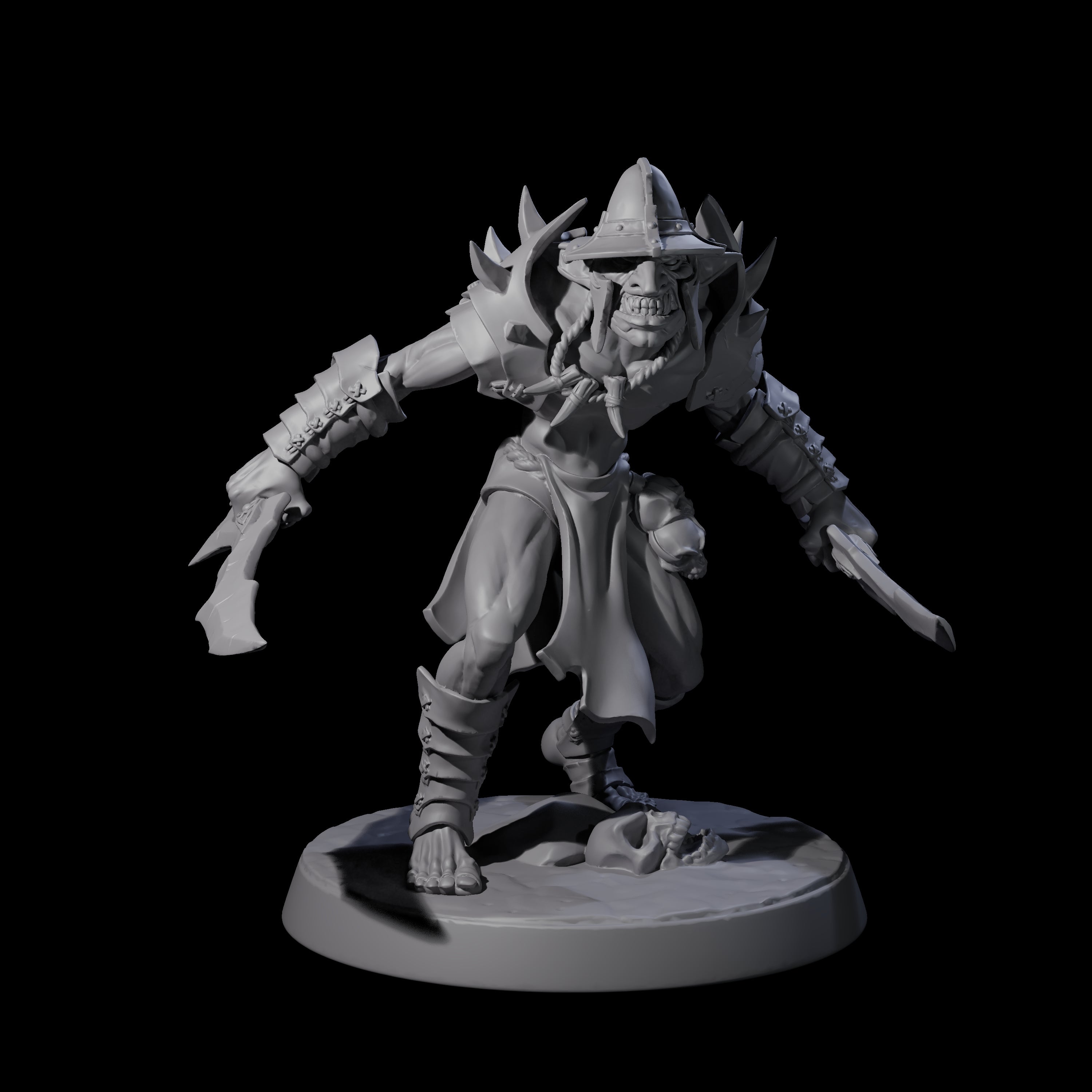 Plotting Hobgoblin B Miniature for Dungeons and Dragons, Pathfinder or other TTRPGs
