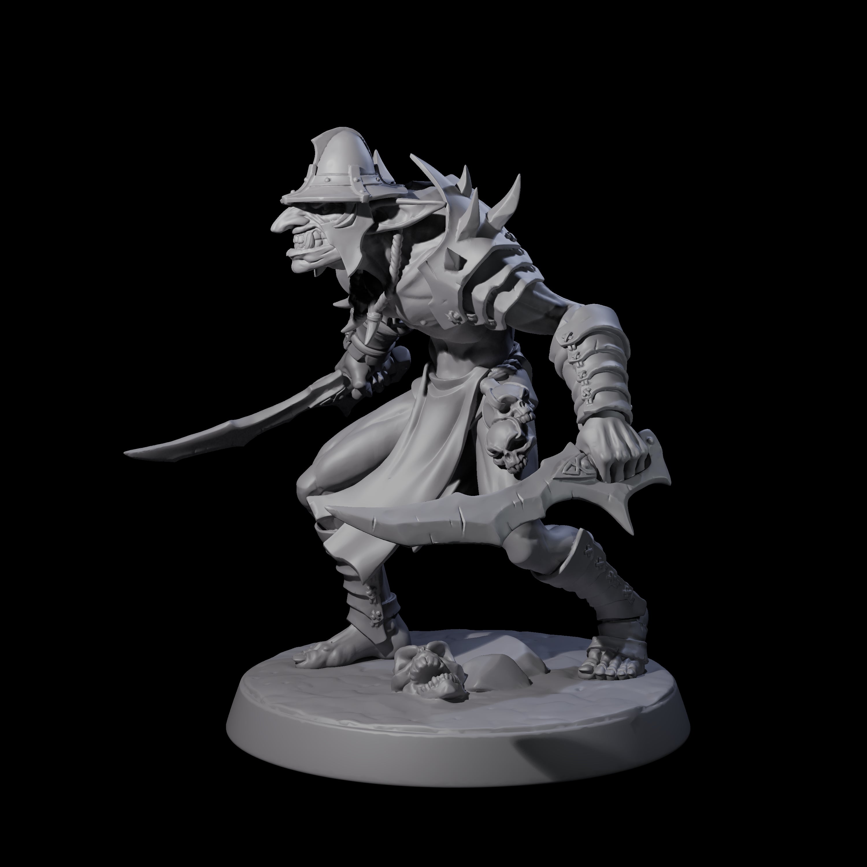 Plotting Hobgoblin B Miniature for Dungeons and Dragons, Pathfinder or other TTRPGs