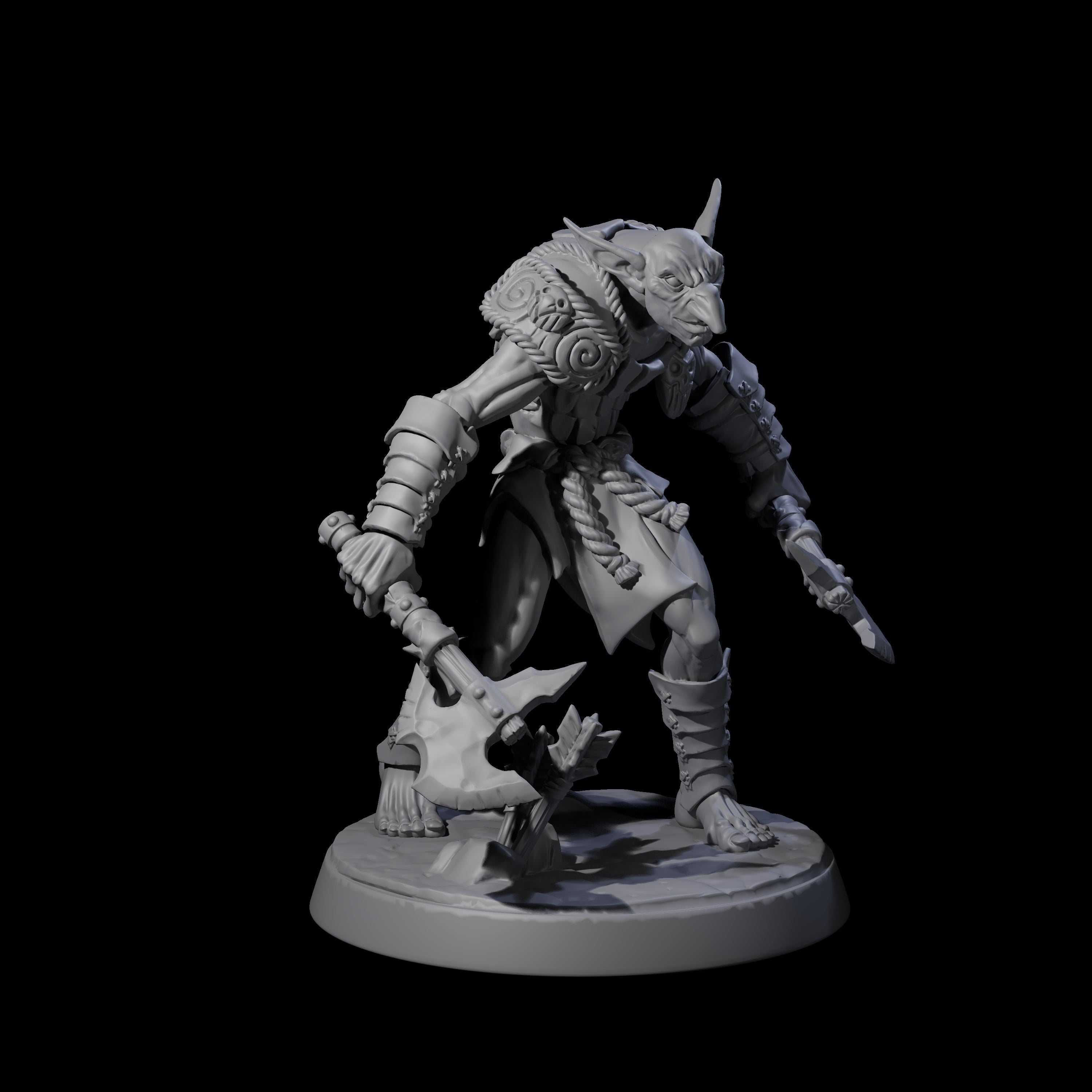 Plotting Hobgoblin C Miniature for Dungeons and Dragons, Pathfinder or other TTRPGs