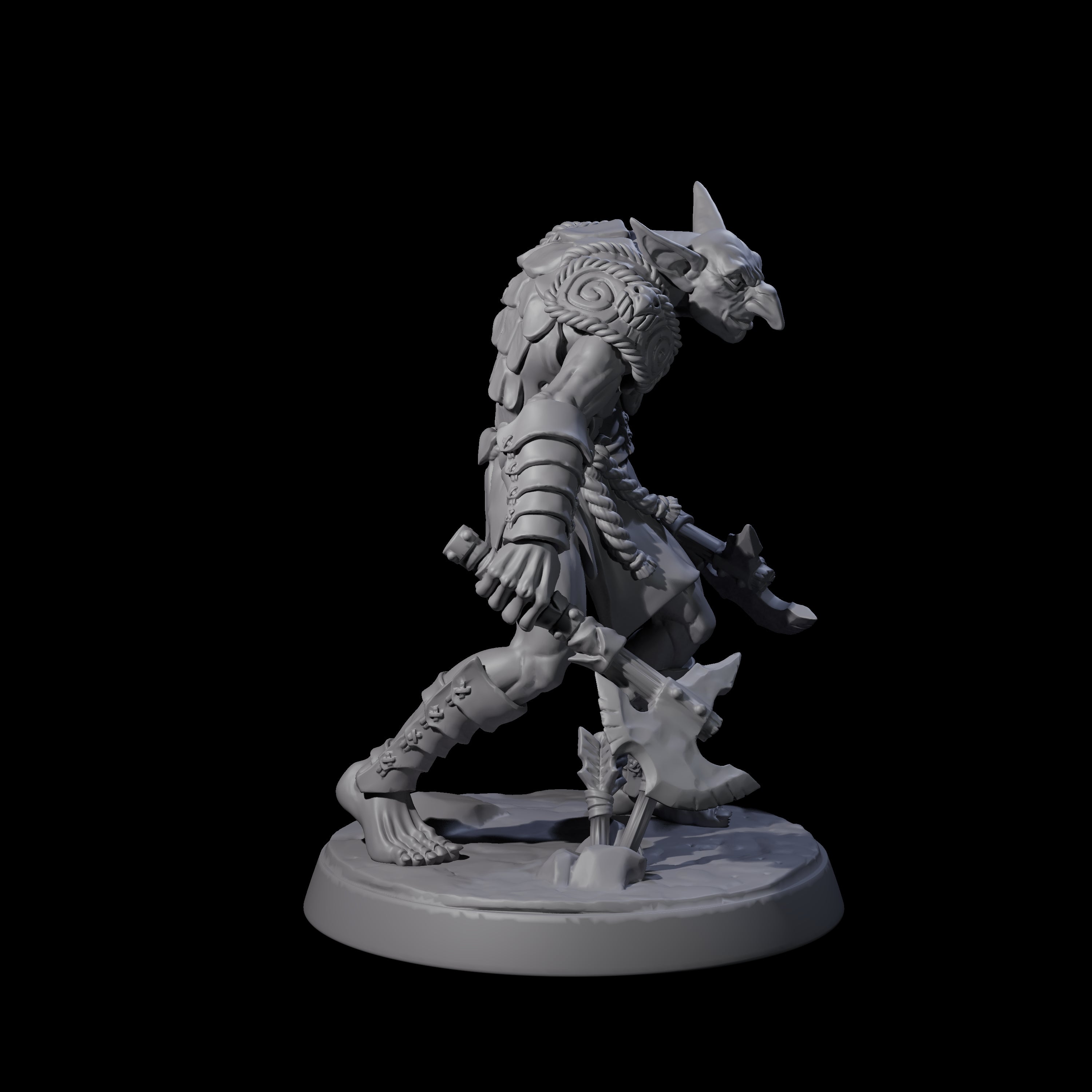 Plotting Hobgoblin C Miniature for Dungeons and Dragons, Pathfinder or other TTRPGs