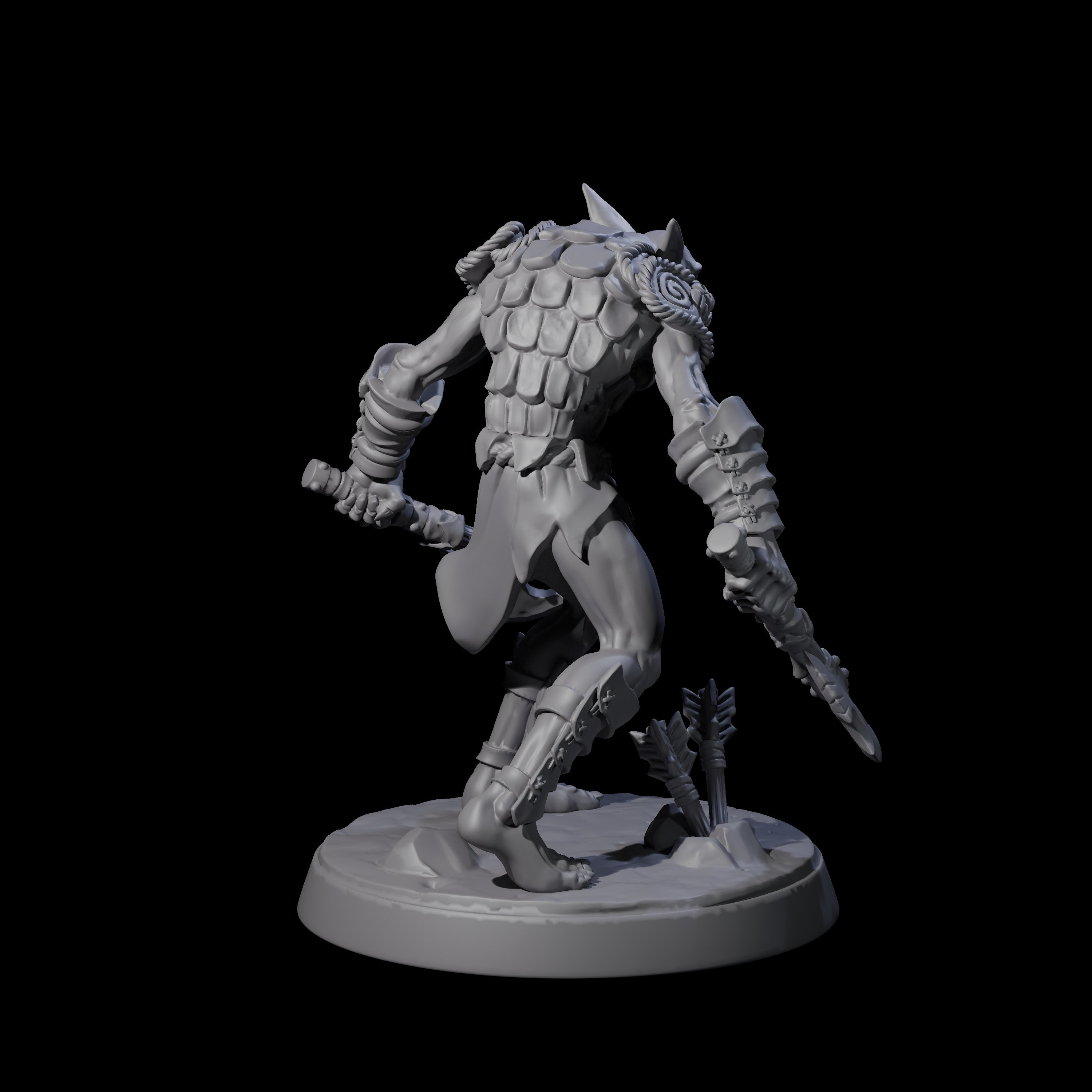 Plotting Hobgoblin C Miniature for Dungeons and Dragons, Pathfinder or other TTRPGs