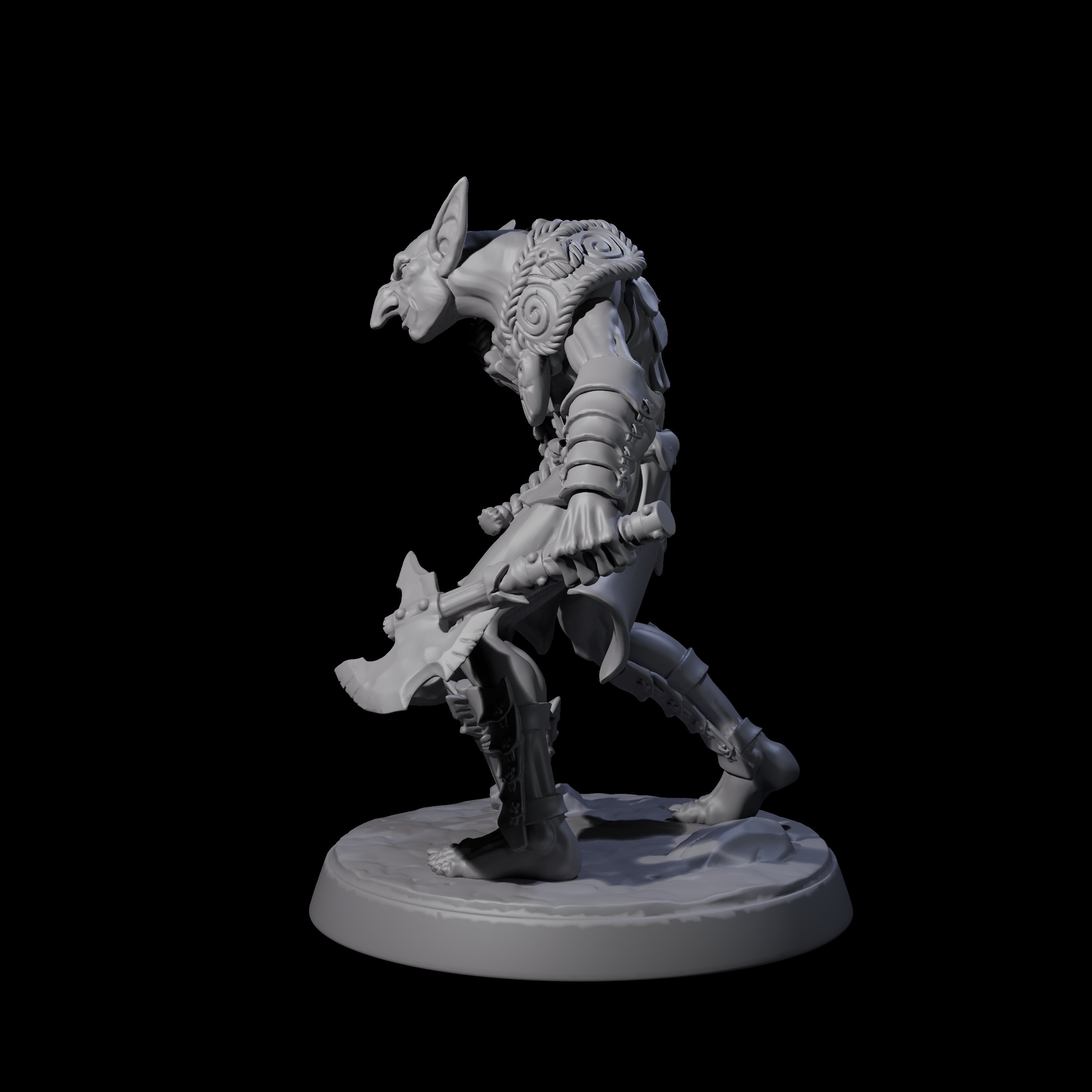 Plotting Hobgoblin C Miniature for Dungeons and Dragons, Pathfinder or other TTRPGs