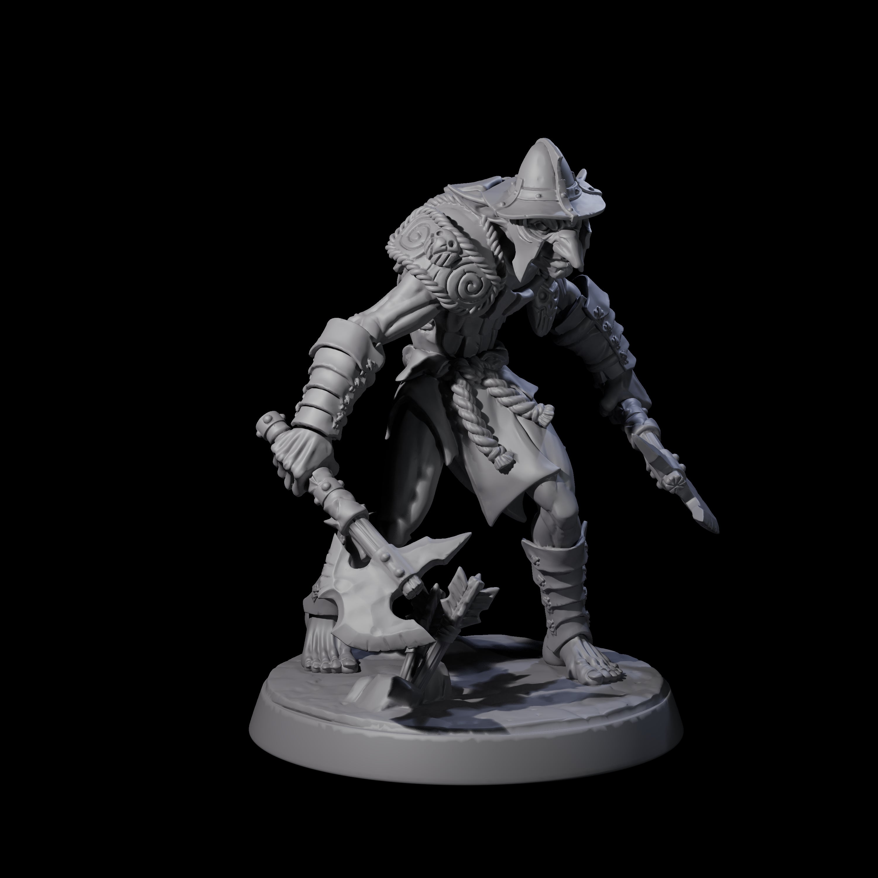 Plotting Hobgoblin C Miniature for Dungeons and Dragons, Pathfinder or other TTRPGs