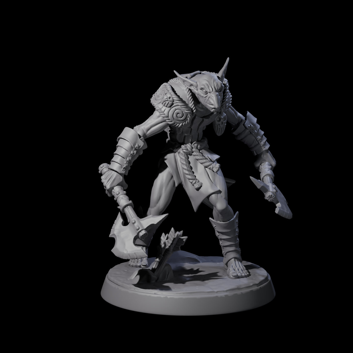 Plotting Hobgoblin C Miniature for Dungeons and Dragons, Pathfinder or other TTRPGs