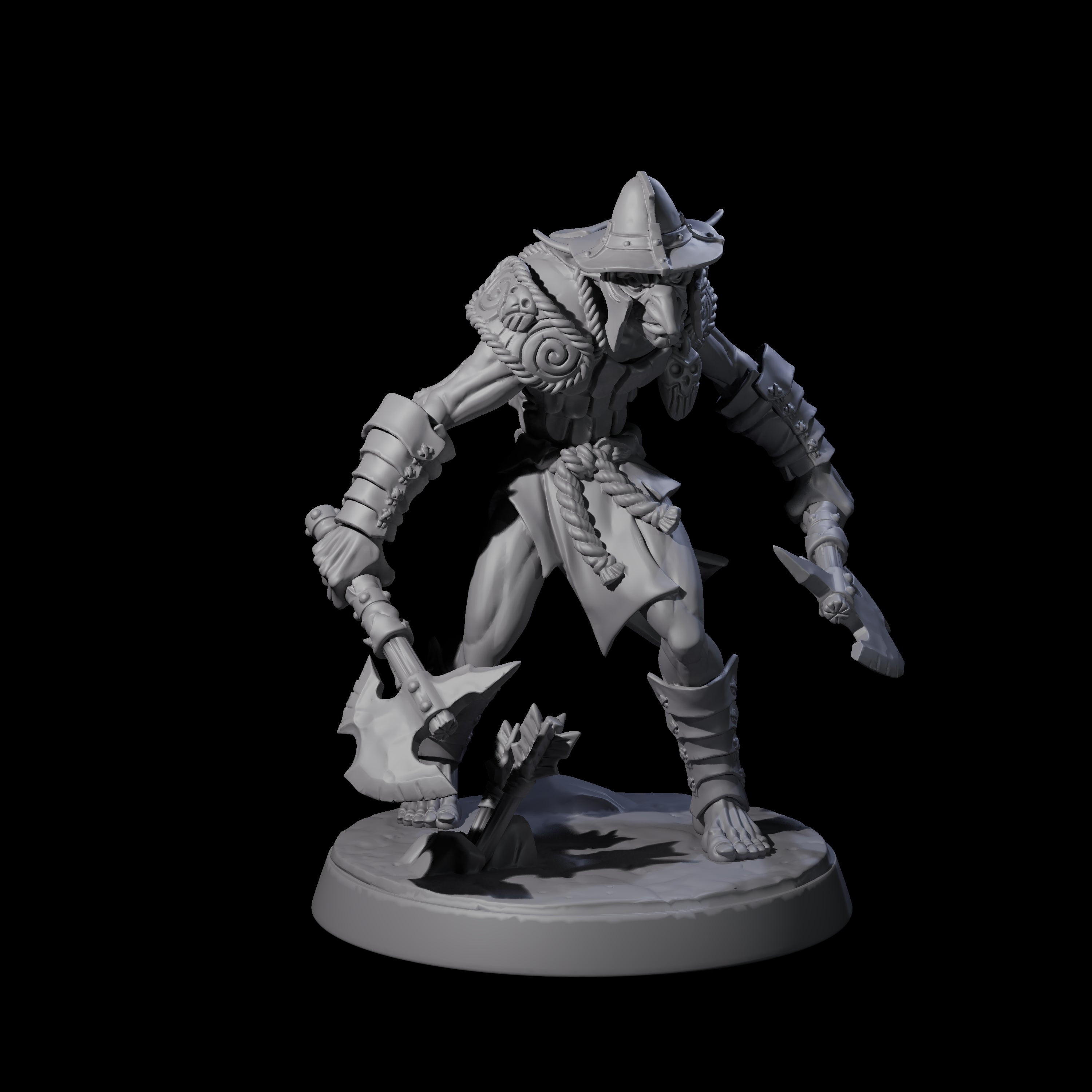 Plotting Hobgoblin C Miniature for Dungeons and Dragons, Pathfinder or other TTRPGs