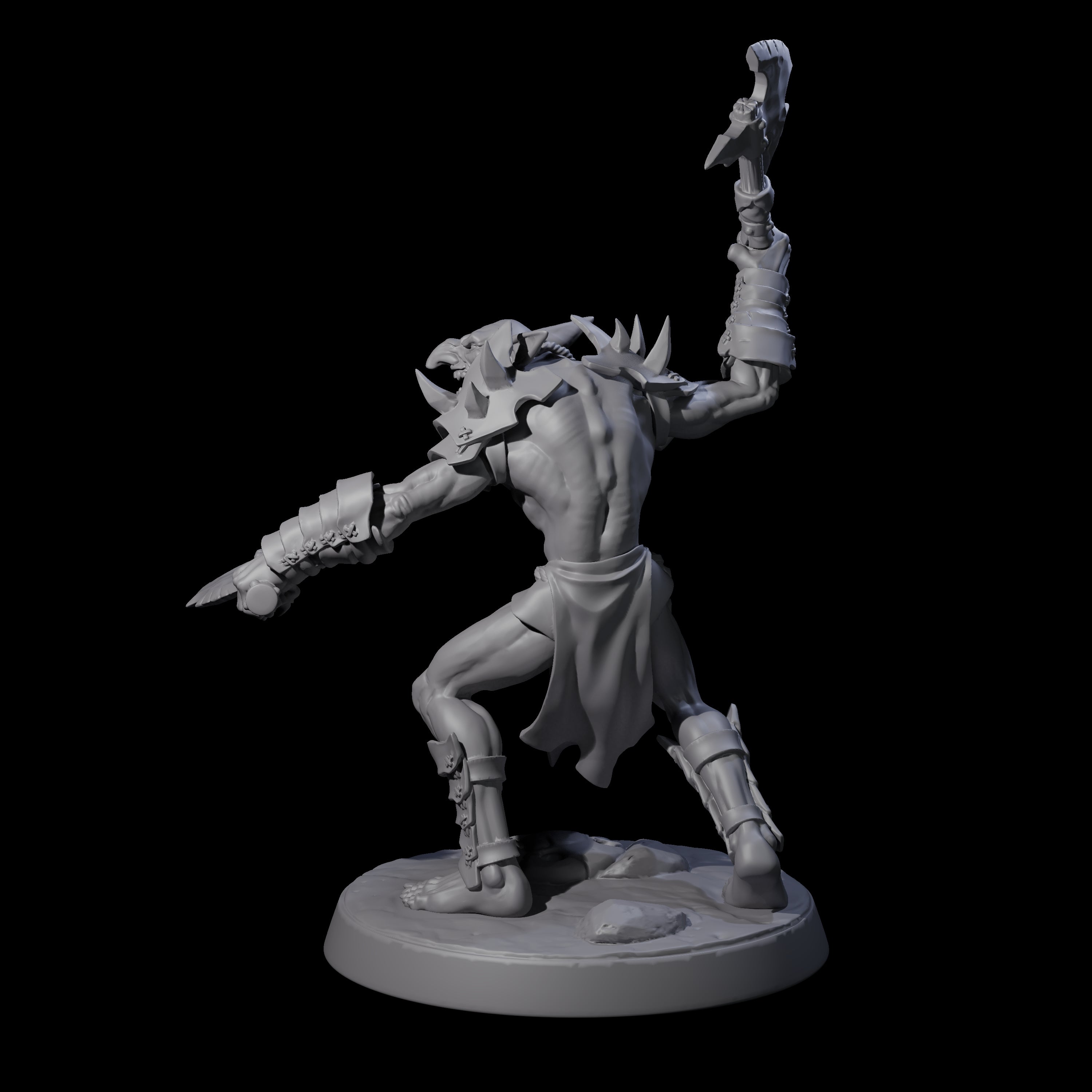 Plotting Hobgoblin F Miniature for Dungeons and Dragons, Pathfinder or other TTRPGs