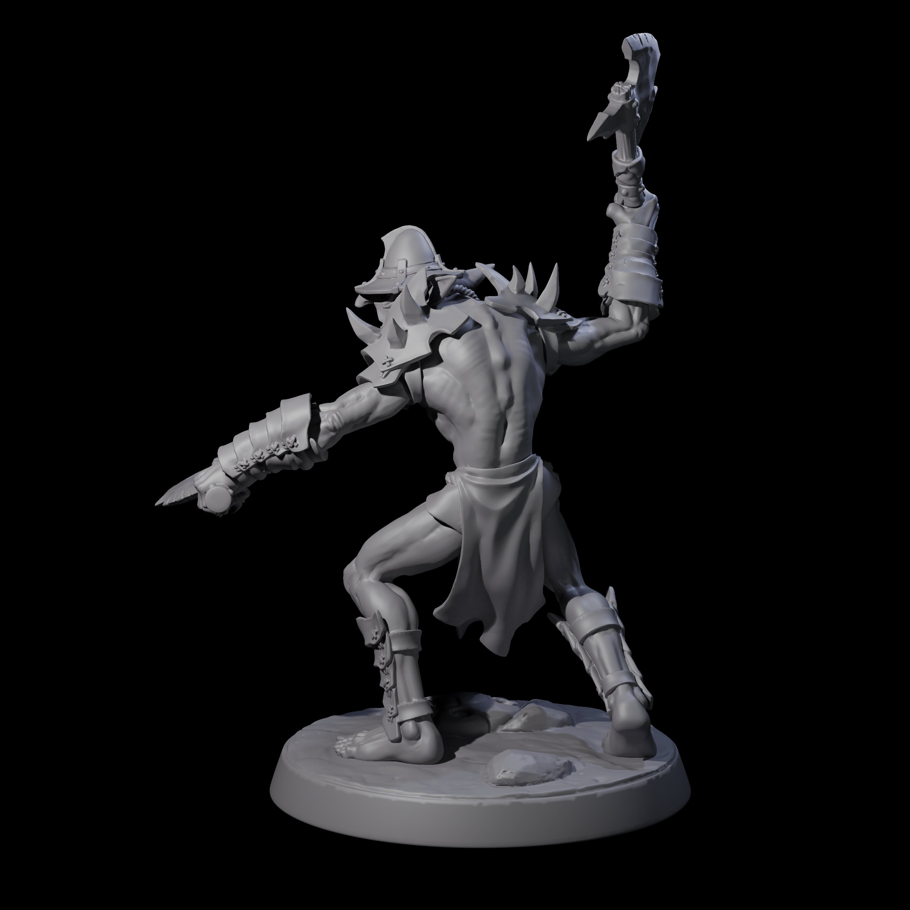 Plotting Hobgoblin F Miniature for Dungeons and Dragons, Pathfinder or other TTRPGs