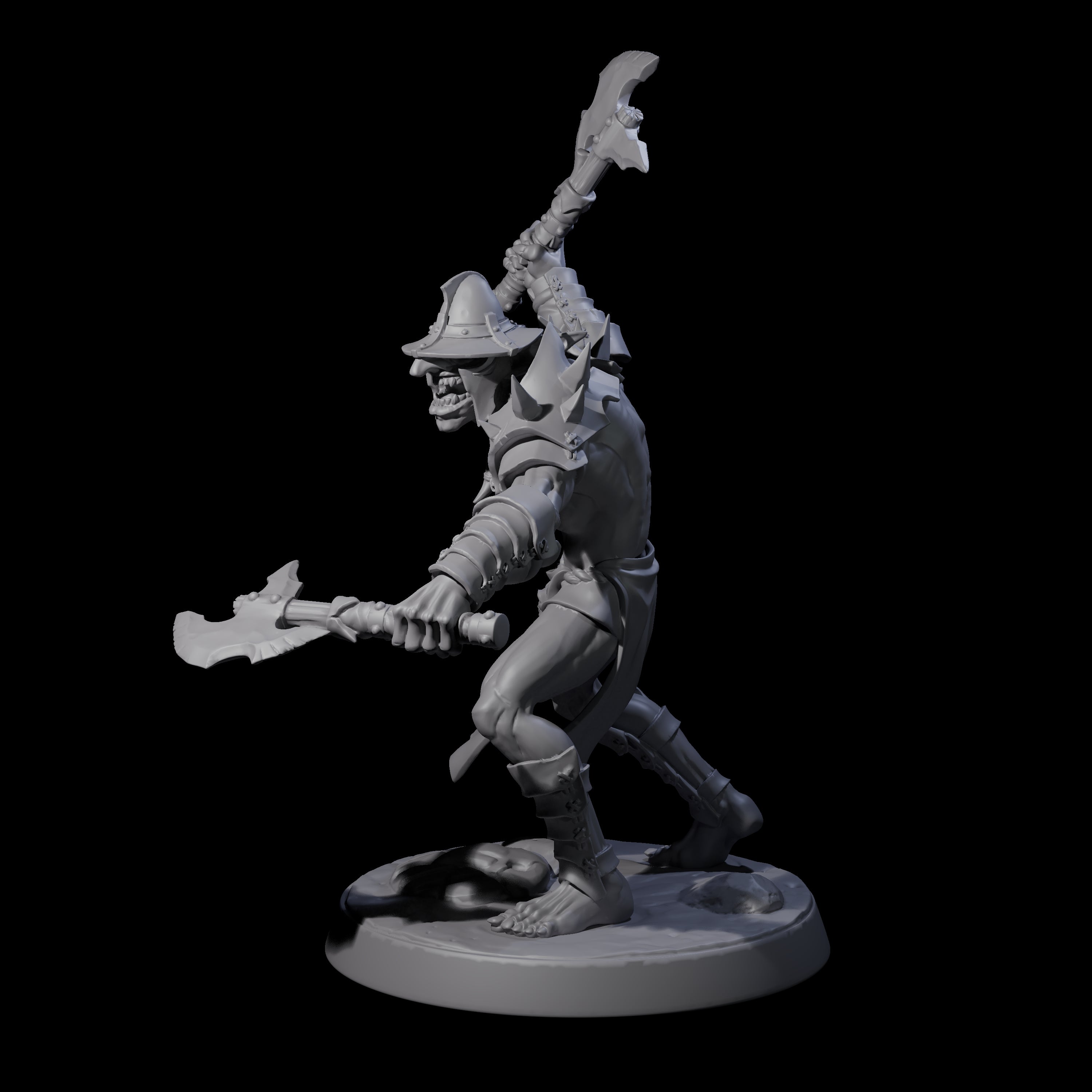 Plotting Hobgoblin F Miniature for Dungeons and Dragons, Pathfinder or other TTRPGs