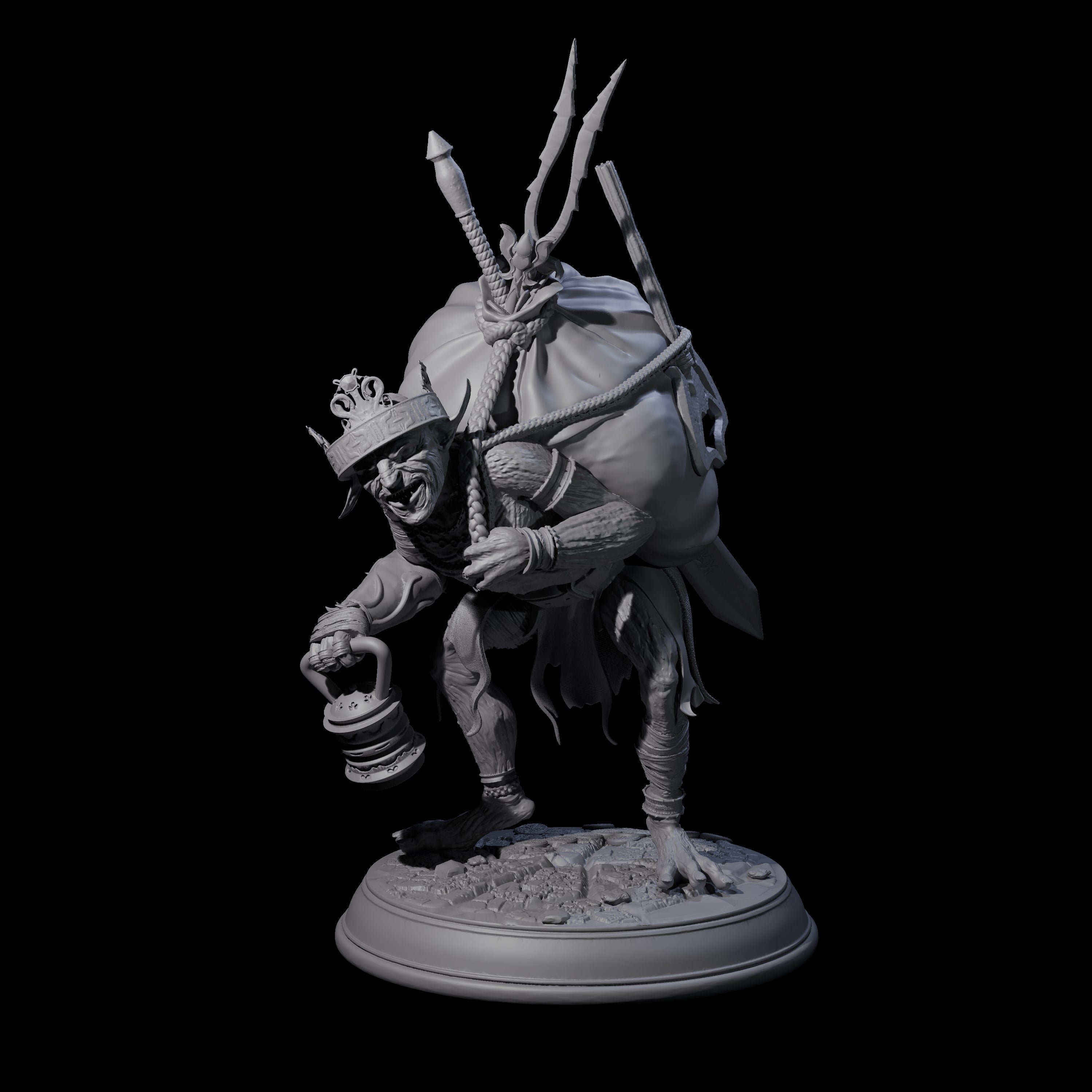 Plotting Loot Goblin Miniature for Dungeons and Dragons, Pathfinder or other TTRPGs