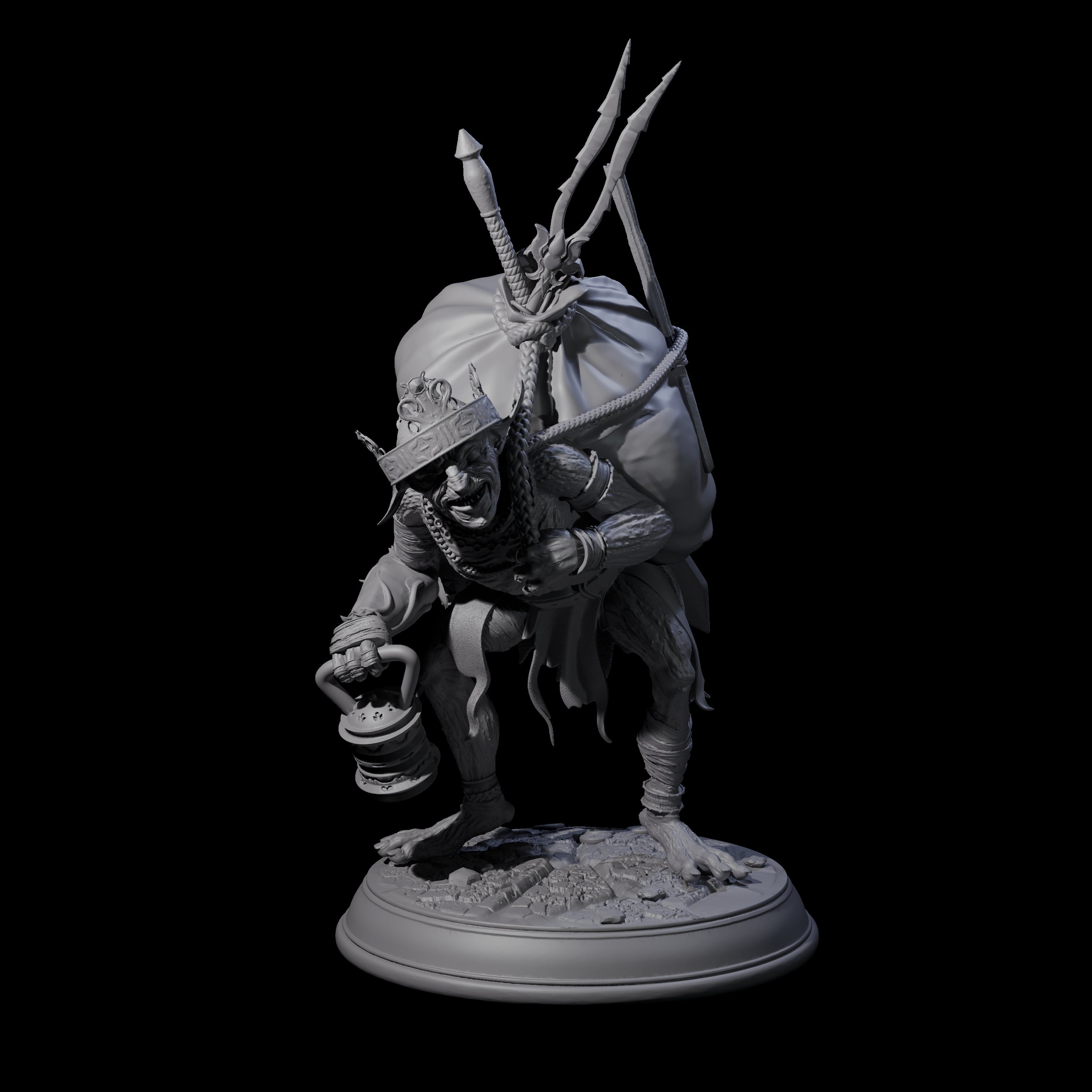 Plotting Loot Goblin Miniature for Dungeons and Dragons, Pathfinder or other TTRPGs