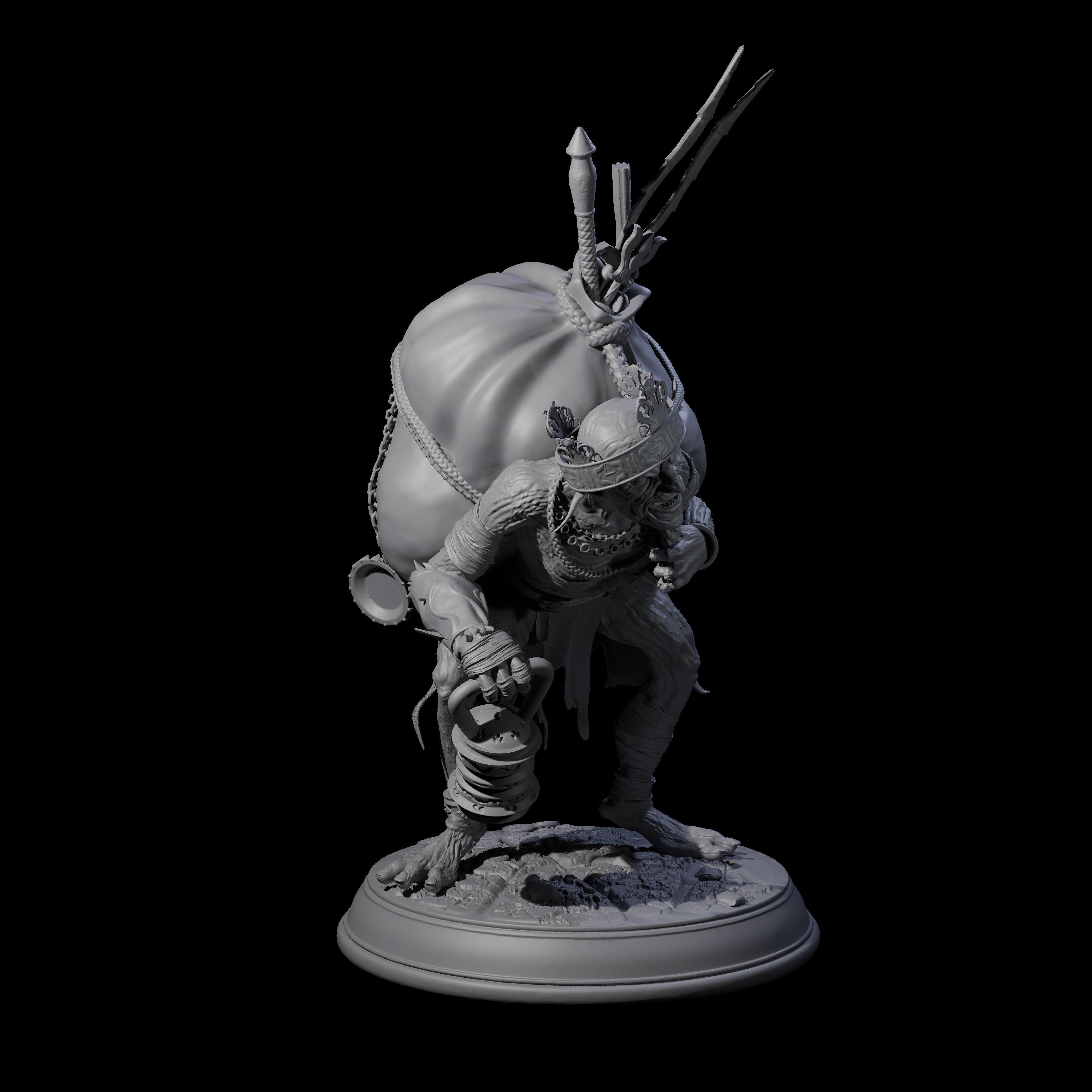 Plotting Loot Goblin Miniature for Dungeons and Dragons, Pathfinder or other TTRPGs