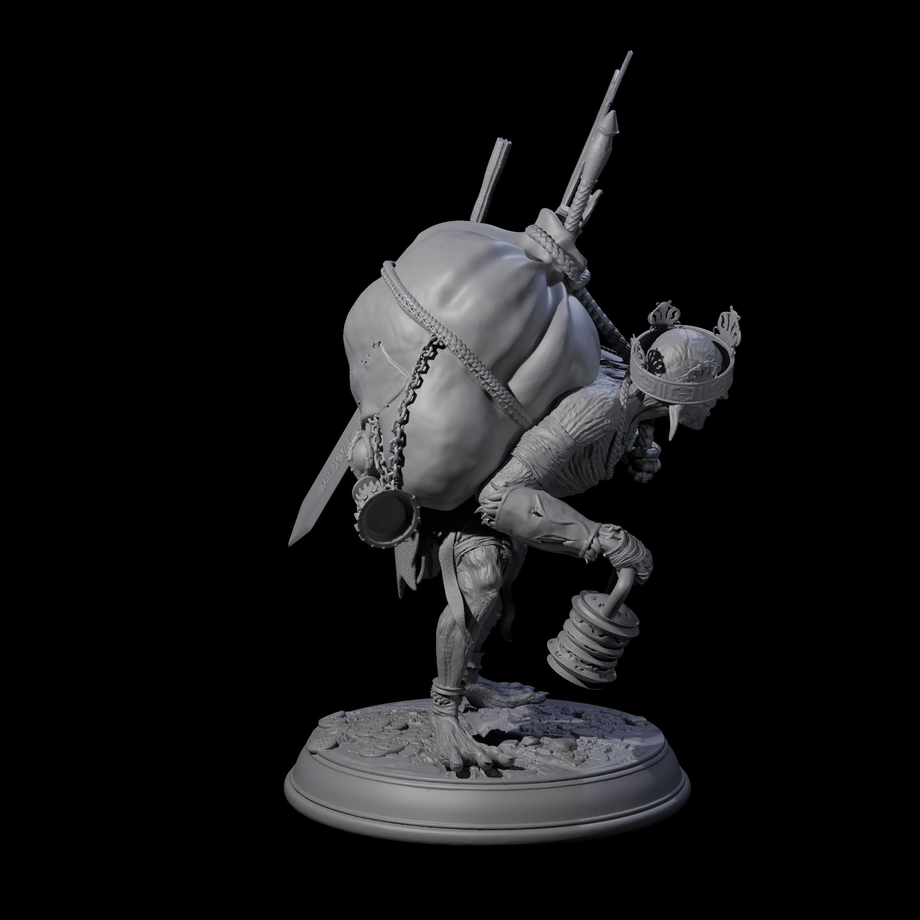 Plotting Loot Goblin Miniature for Dungeons and Dragons, Pathfinder or other TTRPGs