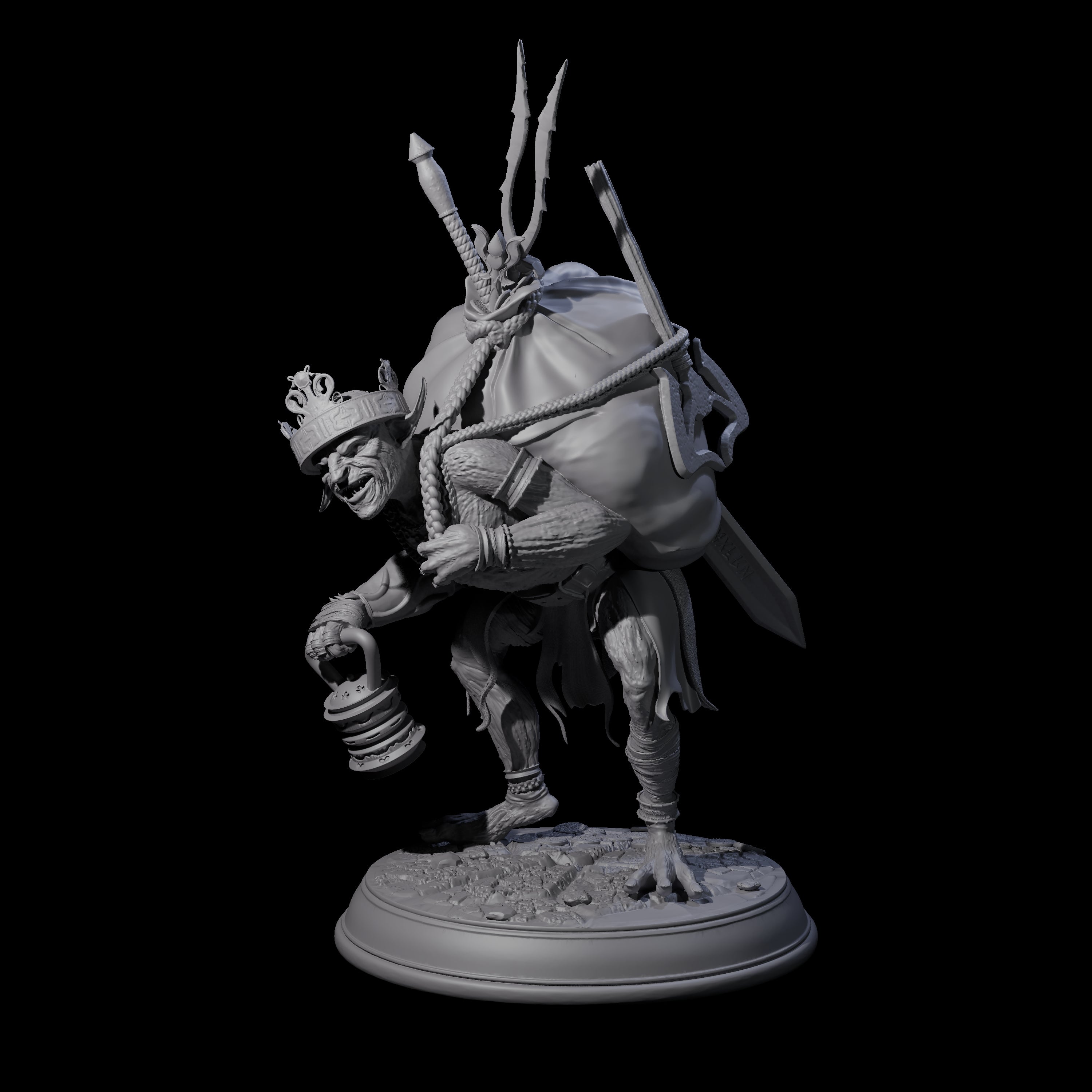 Plotting Loot Goblin Miniature for Dungeons and Dragons, Pathfinder or other TTRPGs