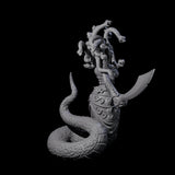 Plotting Medusa Miniature for Dungeons and Dragons, Pathfinder or other TTRPGs