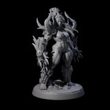 Plotting Orc Shaman Pin-up Miniature for Dungeons and Dragons, Pathfinder or other TTRPGs