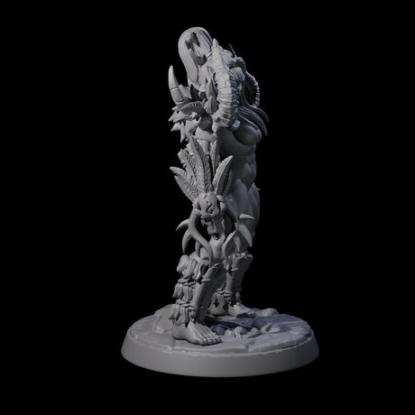 Plotting Orc Shaman Pin-up Miniature for Dungeons and Dragons, Pathfinder or other TTRPGs