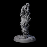 Plotting Orc Shaman Pin-up Miniature for Dungeons and Dragons, Pathfinder or other TTRPGs