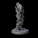 Plotting Orc Shaman Pin-up Miniature for Dungeons and Dragons, Pathfinder or other TTRPGs