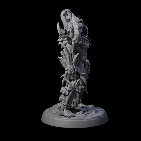 Plotting Orc Shaman Pin-up Miniature for Dungeons and Dragons, Pathfinder or other TTRPGs