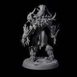 Plotting Orc Shaman Pin-up Miniature for Dungeons and Dragons, Pathfinder or other TTRPGs