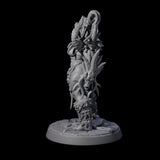 Plotting Orc Shaman Pin-up Miniature for Dungeons and Dragons, Pathfinder or other TTRPGs