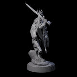 Pointing Armoured Dreadlord Miniature for Dungeons and Dragons, Pathfinder or other TTRPGs