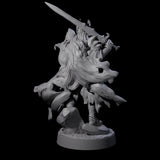 Pointing Armoured Dreadlord Miniature for Dungeons and Dragons, Pathfinder or other TTRPGs