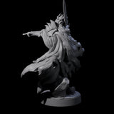 Pointing Armoured Dreadlord Miniature for Dungeons and Dragons, Pathfinder or other TTRPGs