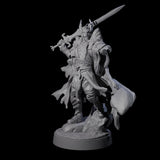 Pointing Armoured Dreadlord Miniature for Dungeons and Dragons, Pathfinder or other TTRPGs