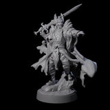 Pointing Armoured Dreadlord Miniature for Dungeons and Dragons, Pathfinder or other TTRPGs