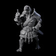 Pointing Female Tortle Barbarian Miniature for Dungeons and Dragons, Pathfinder or other TTRPGs