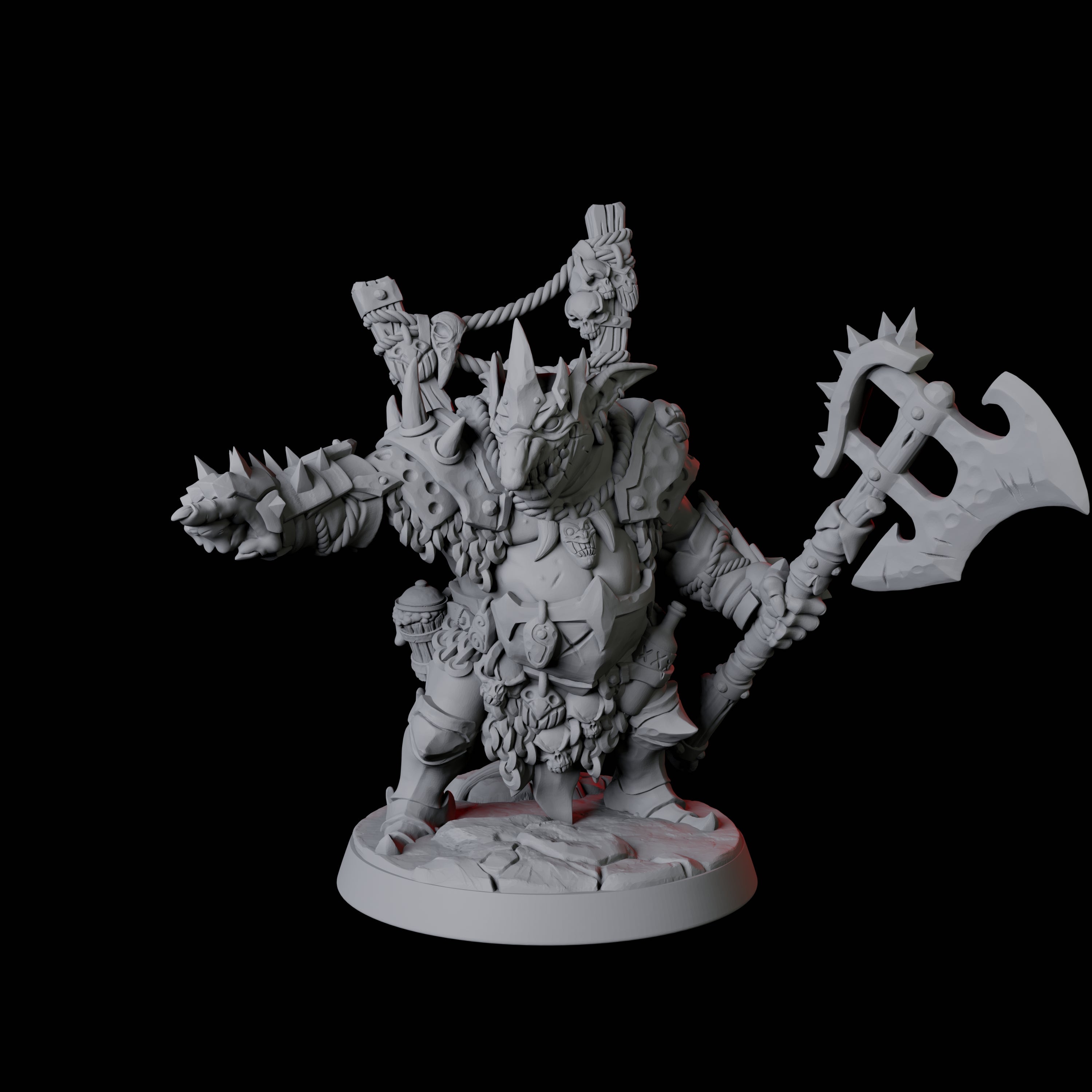 Pointing Goblin Leader Miniature for Dungeons and Dragons, Pathfinder or other TTRPGs