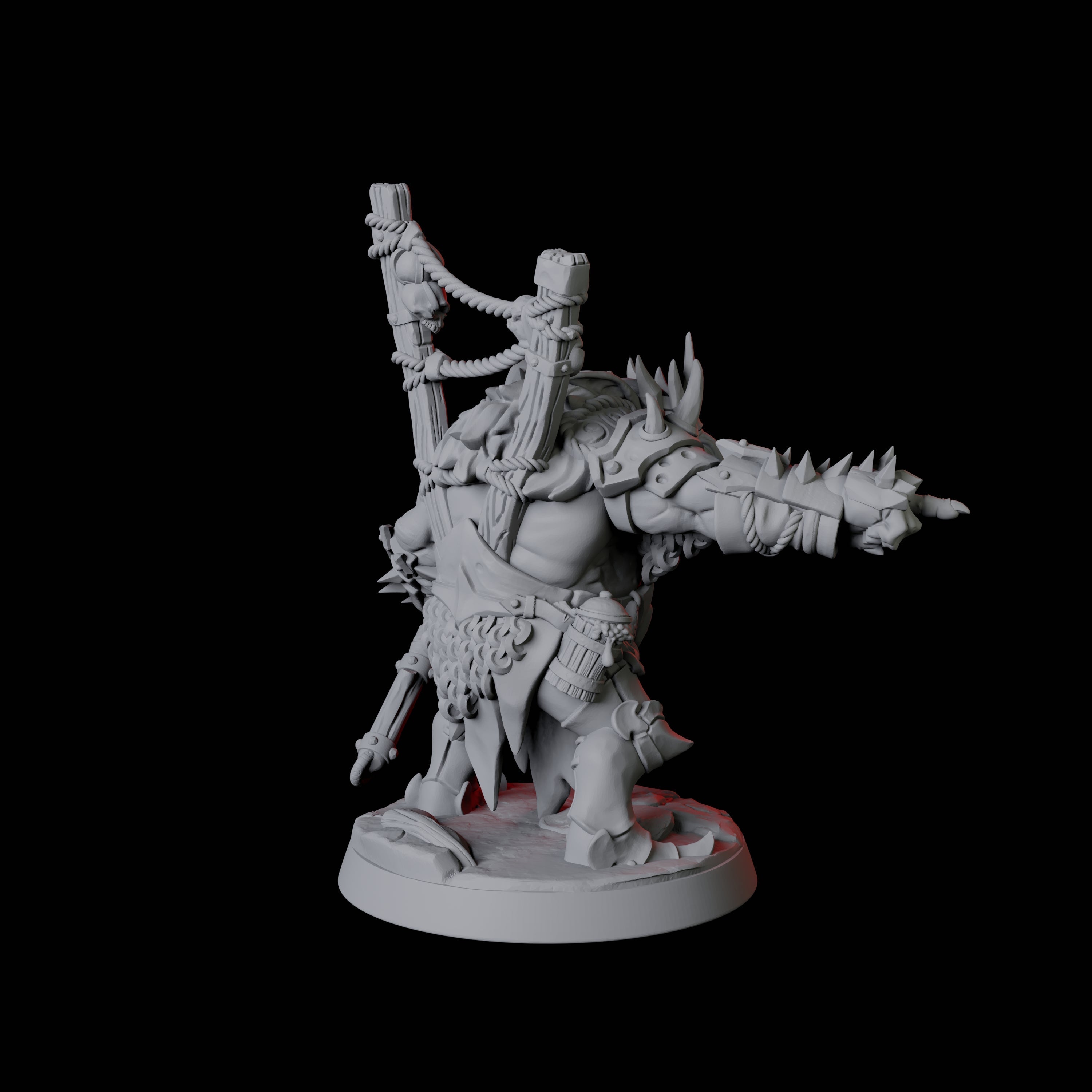 Pointing Goblin Leader Miniature for Dungeons and Dragons, Pathfinder or other TTRPGs