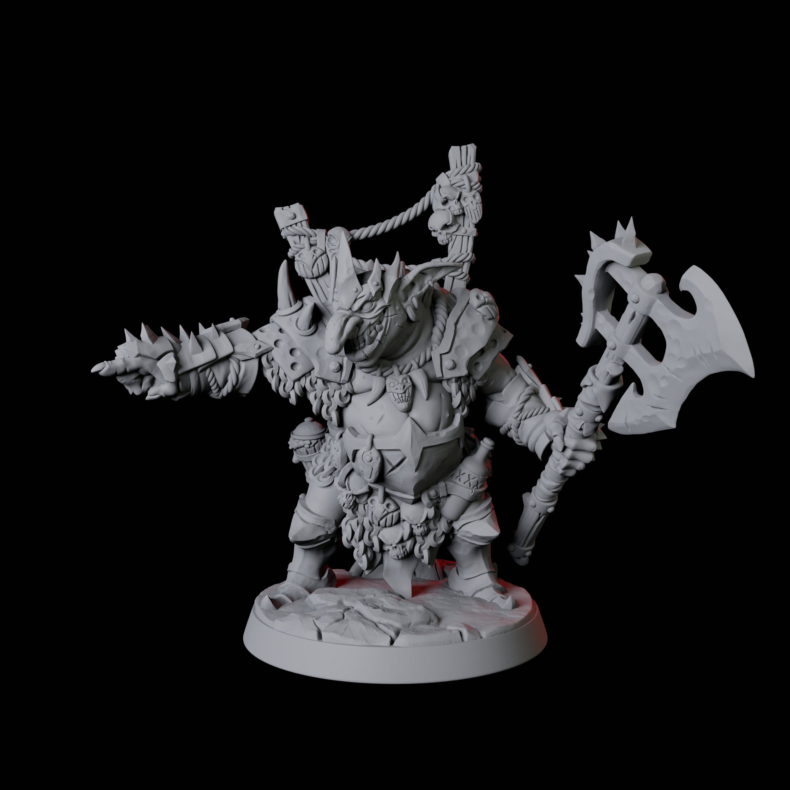Pointing Goblin Leader Miniature for Dungeons and Dragons, Pathfinder or other TTRPGs