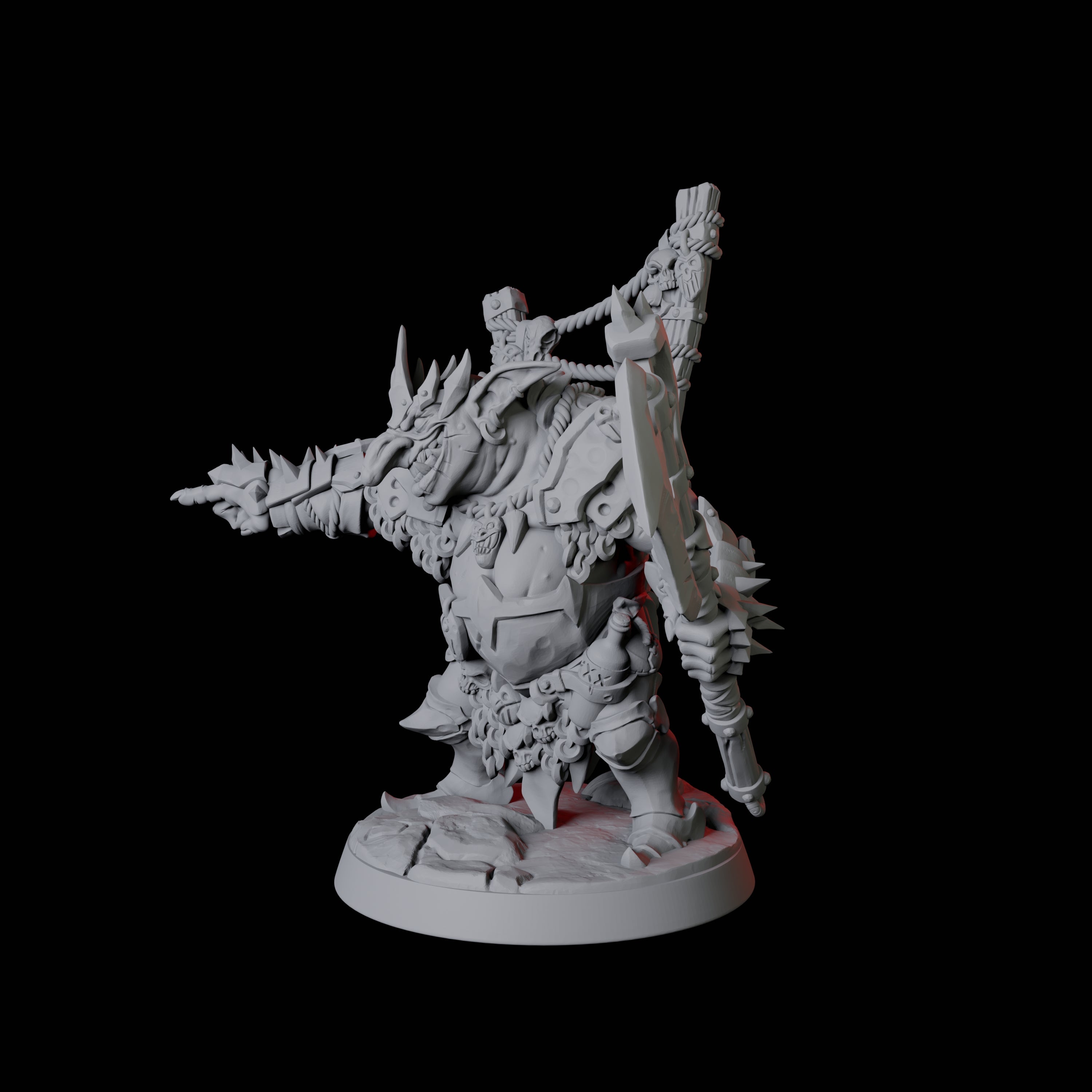 Pointing Goblin Leader Miniature for Dungeons and Dragons, Pathfinder or other TTRPGs