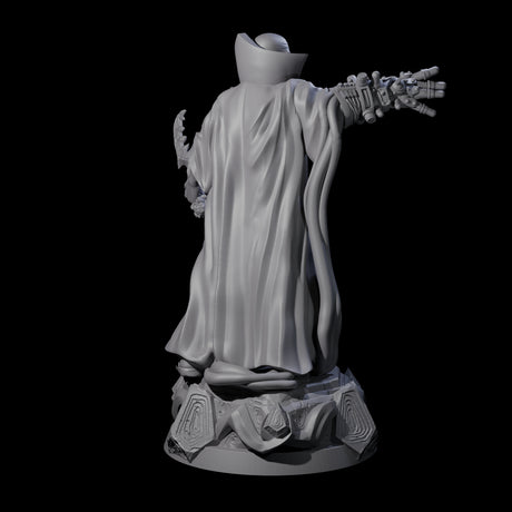 Pointing Human Cultist Miniature for Dungeons and Dragons, Pathfinder or other TTRPGs