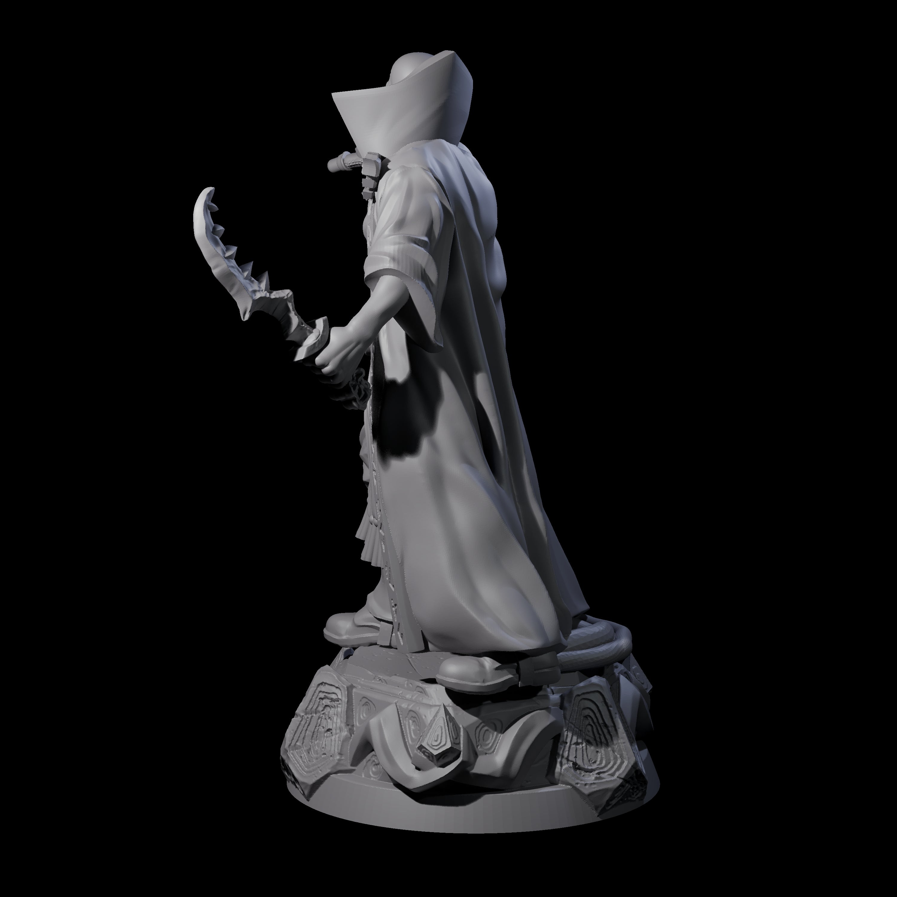 Pointing Human Cultist Miniature for Dungeons and Dragons, Pathfinder or other TTRPGs