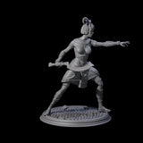 Pointing Tiefling Fighter Miniature for Dungeons and Dragons, Pathfinder or other TTRPGs