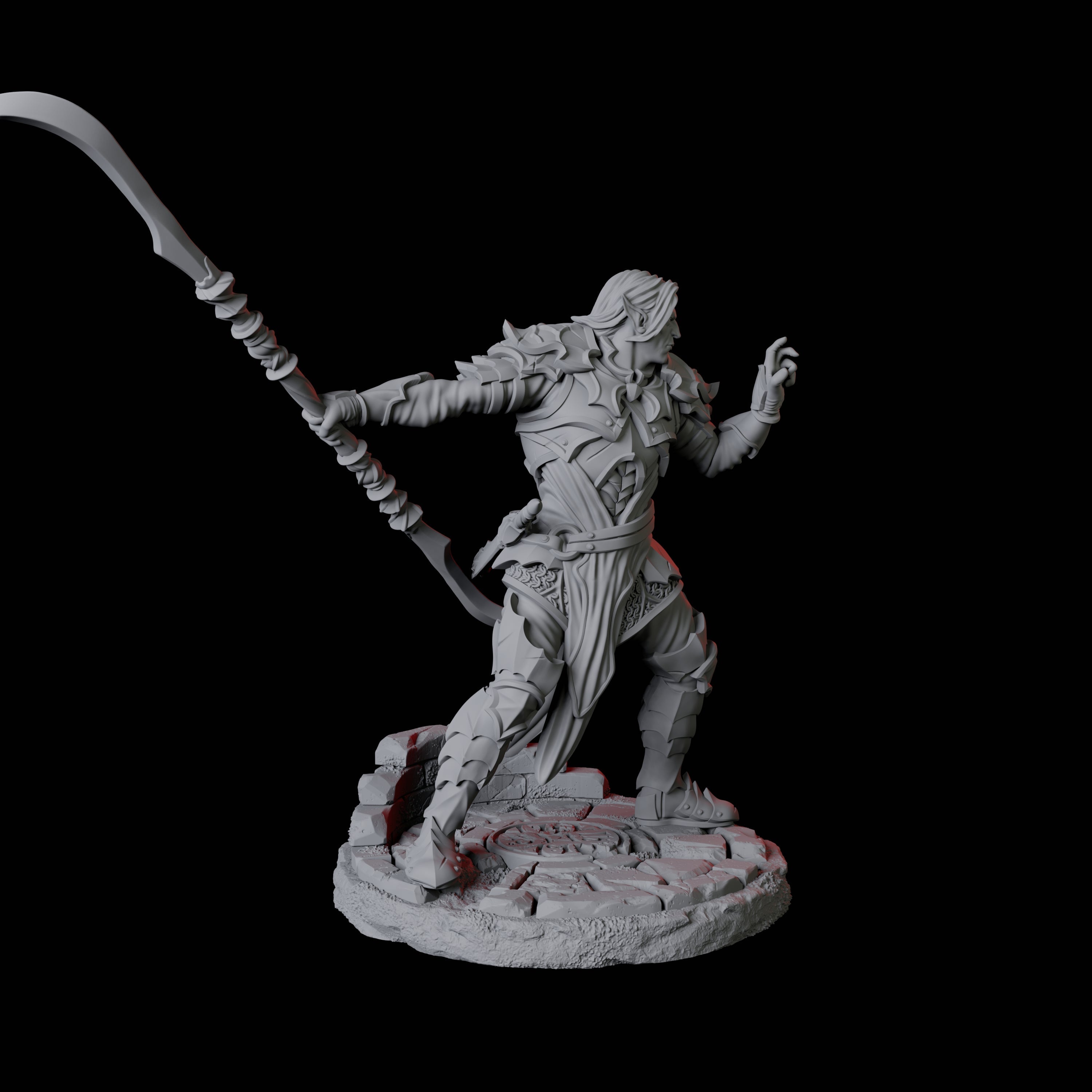 Poised Fighter C Miniature for Dungeons and Dragons, Pathfinder or other TTRPGs