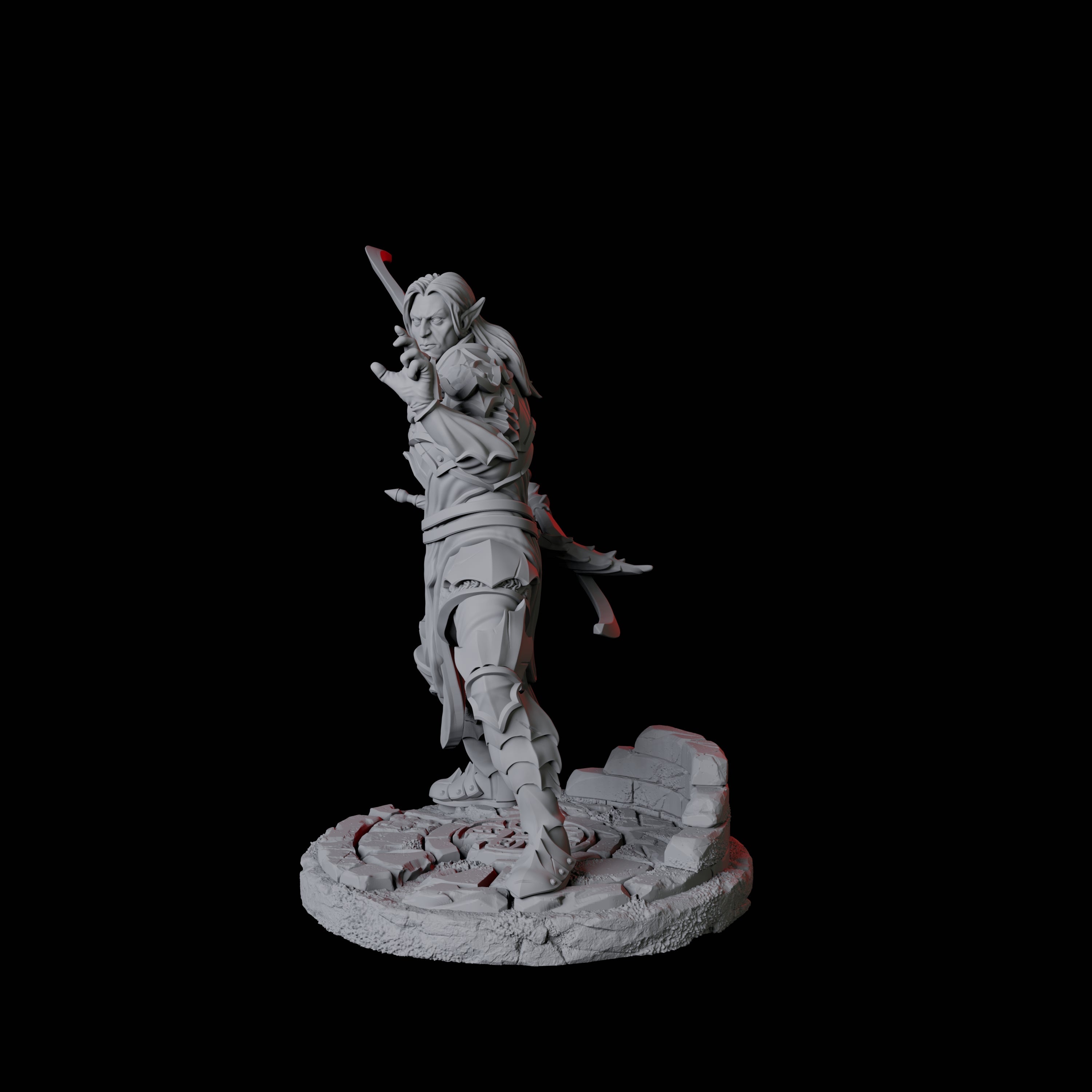 Poised Fighter C Miniature for Dungeons and Dragons, Pathfinder or other TTRPGs