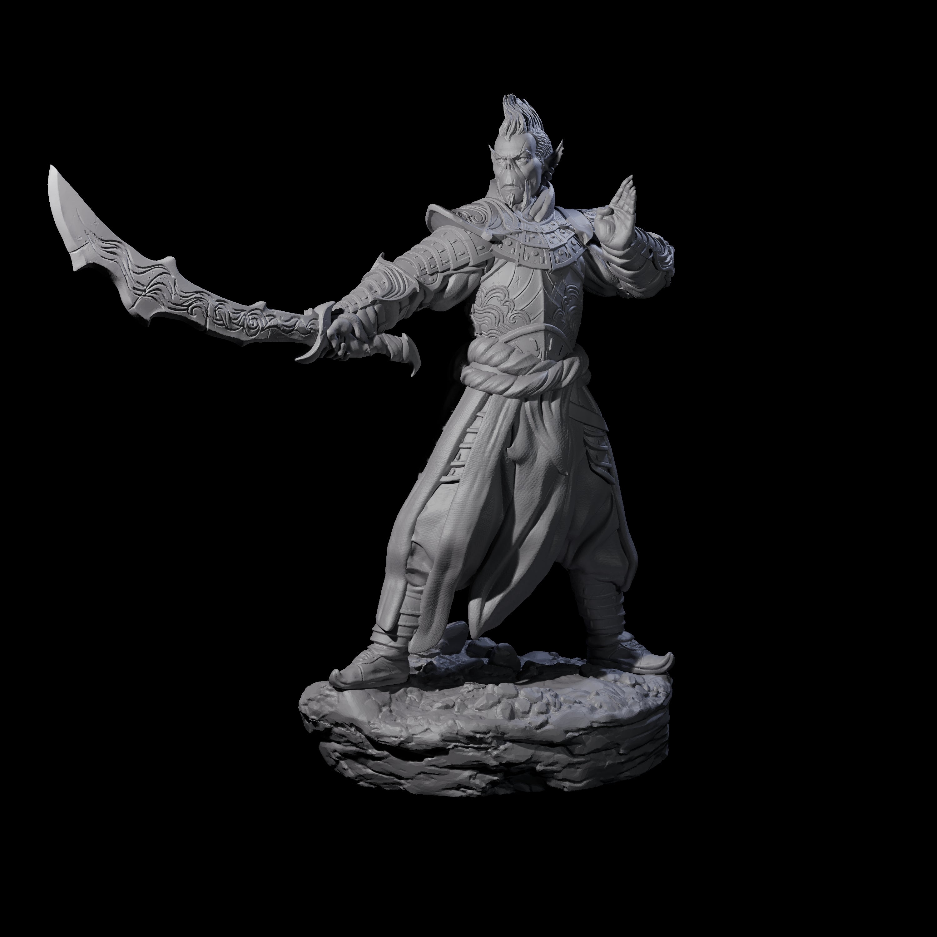 Poised Githyanki Warrior Miniature for Dungeons and Dragons, Pathfinder or other TTRPGs