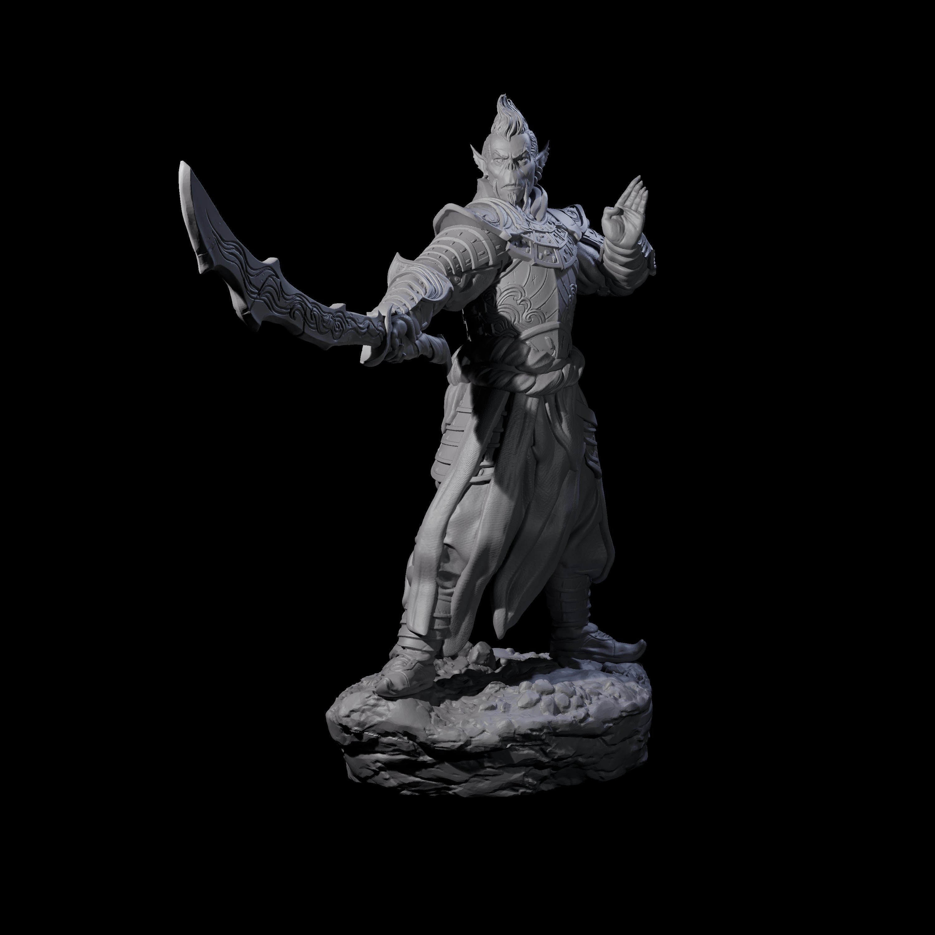 Poised Githyanki Warrior Miniature for Dungeons and Dragons, Pathfinder or other TTRPGs