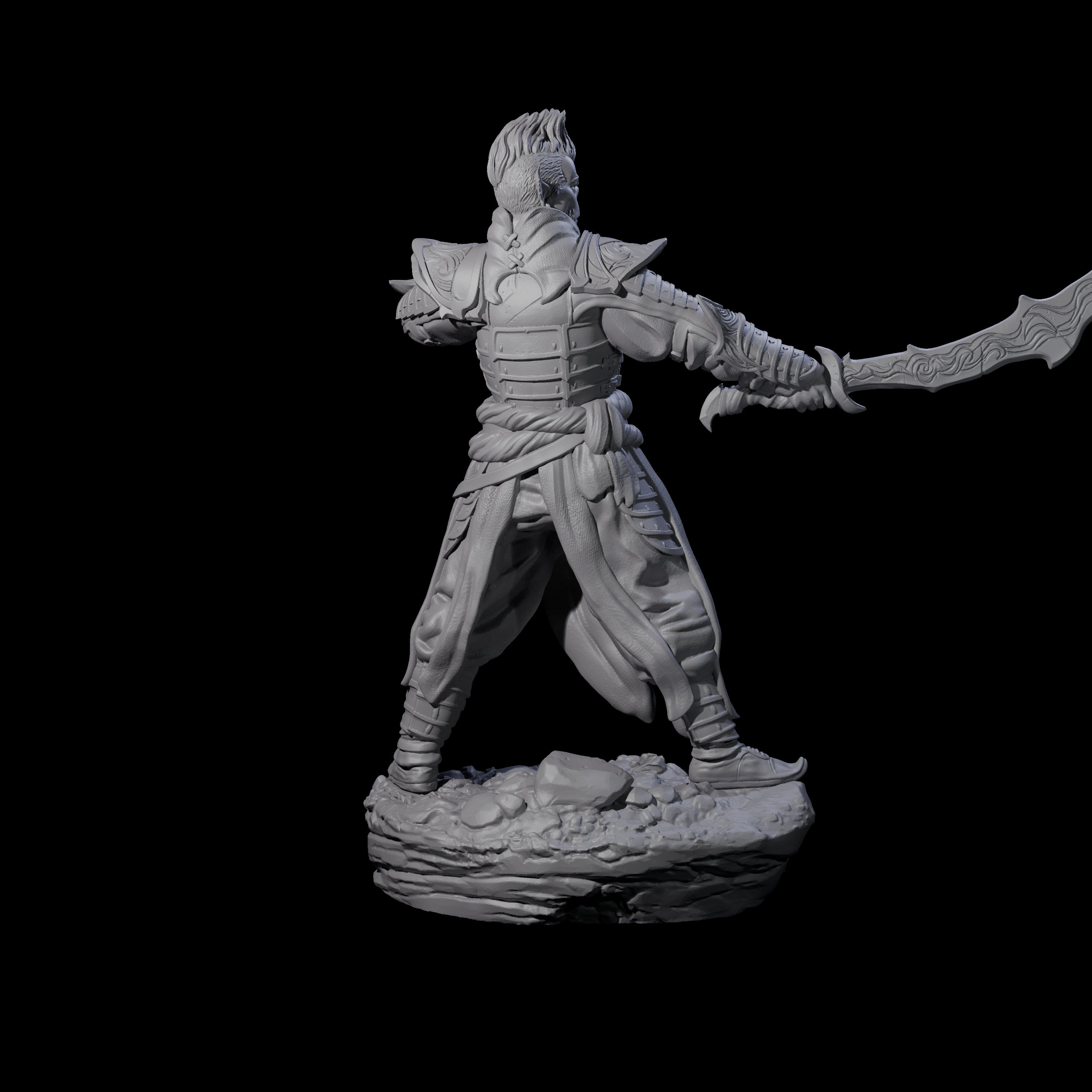 Poised Githyanki Warrior Miniature for Dungeons and Dragons, Pathfinder or other TTRPGs