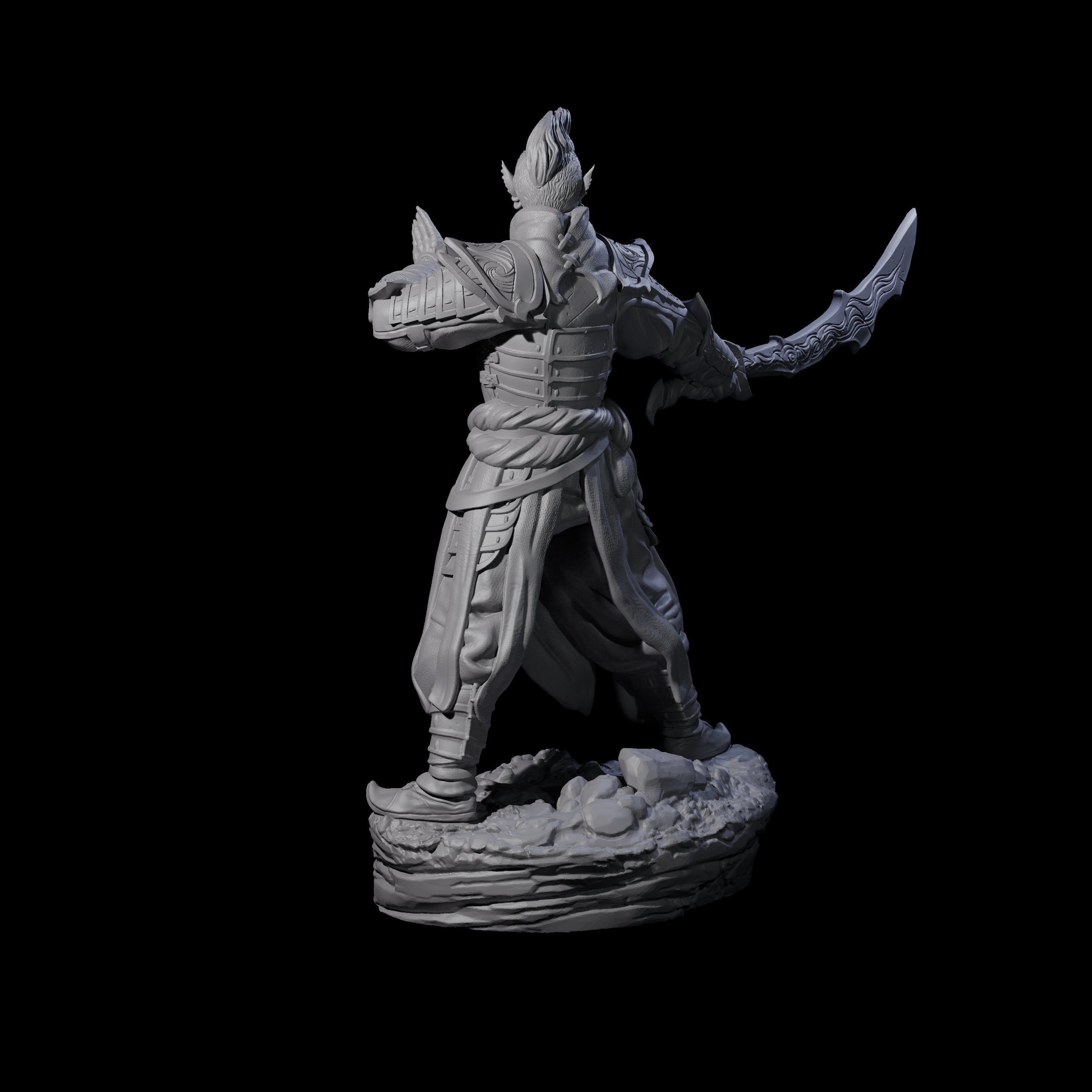 Poised Githyanki Warrior Miniature for Dungeons and Dragons, Pathfinder or other TTRPGs