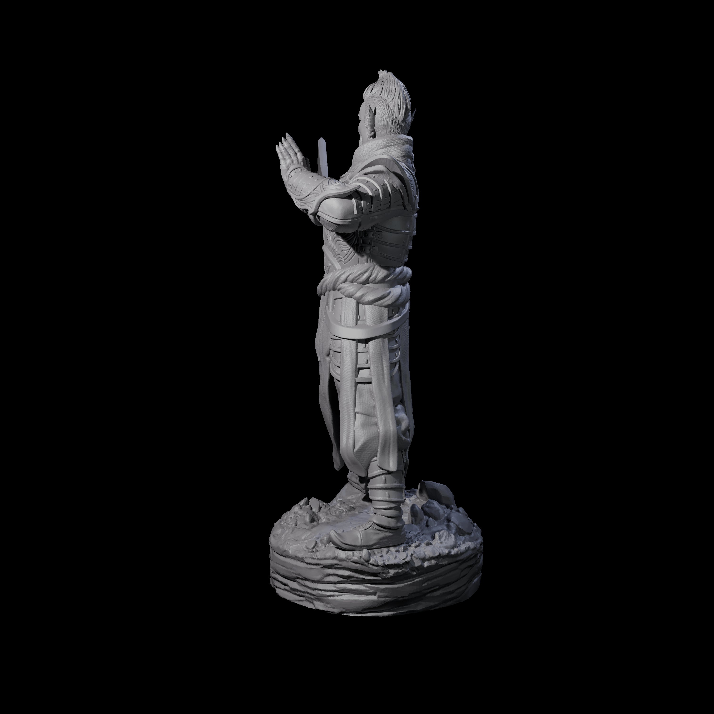 Poised Githyanki Warrior Miniature for Dungeons and Dragons, Pathfinder or other TTRPGs
