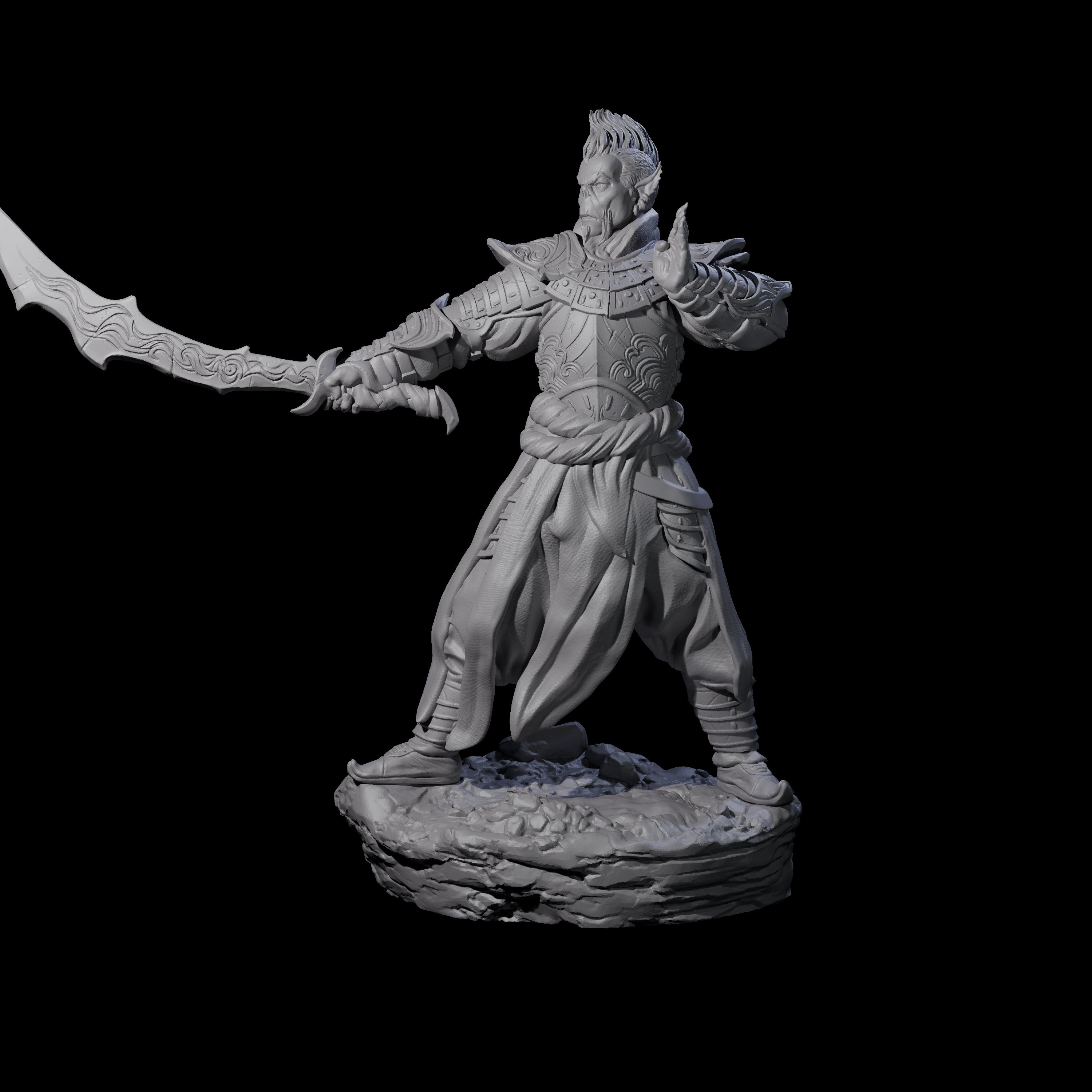 Poised Githyanki Warrior Miniature for Dungeons and Dragons, Pathfinder or other TTRPGs