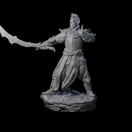 Poised Githyanki Warrior Miniature for Dungeons and Dragons, Pathfinder or other TTRPGs
