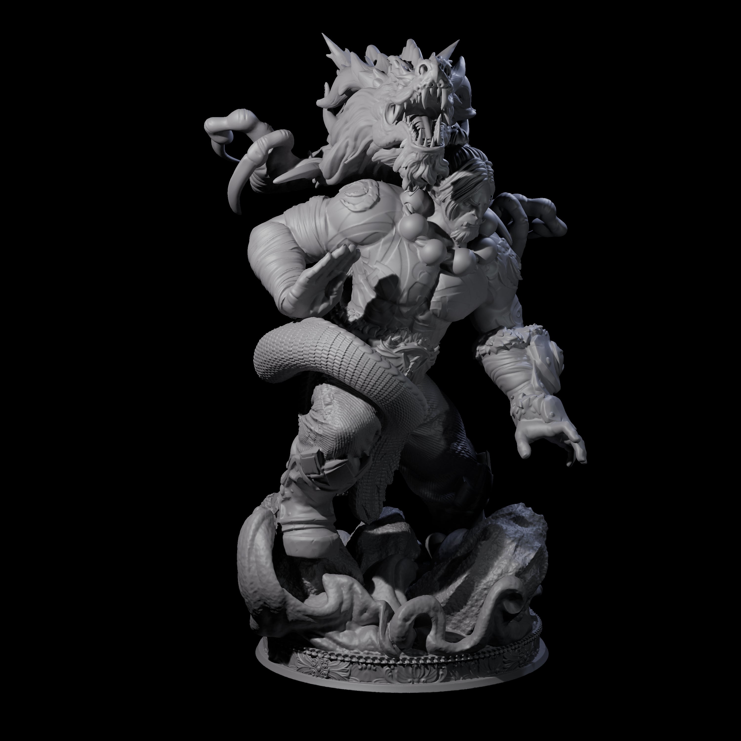 Poised Monk Miniature for Dungeons and Dragons, Pathfinder or other TTRPGs