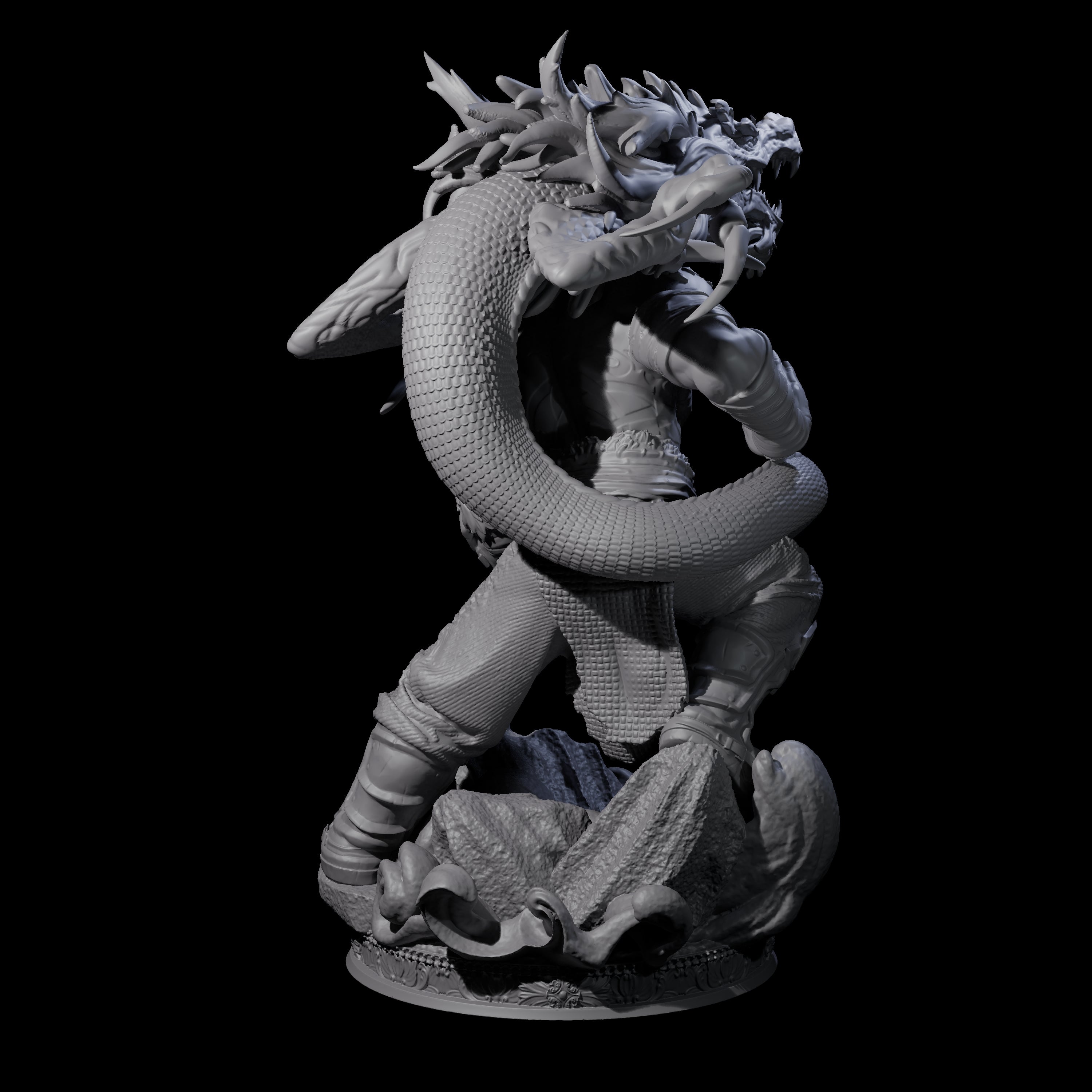 Poised Monk Miniature for Dungeons and Dragons, Pathfinder or other TTRPGs