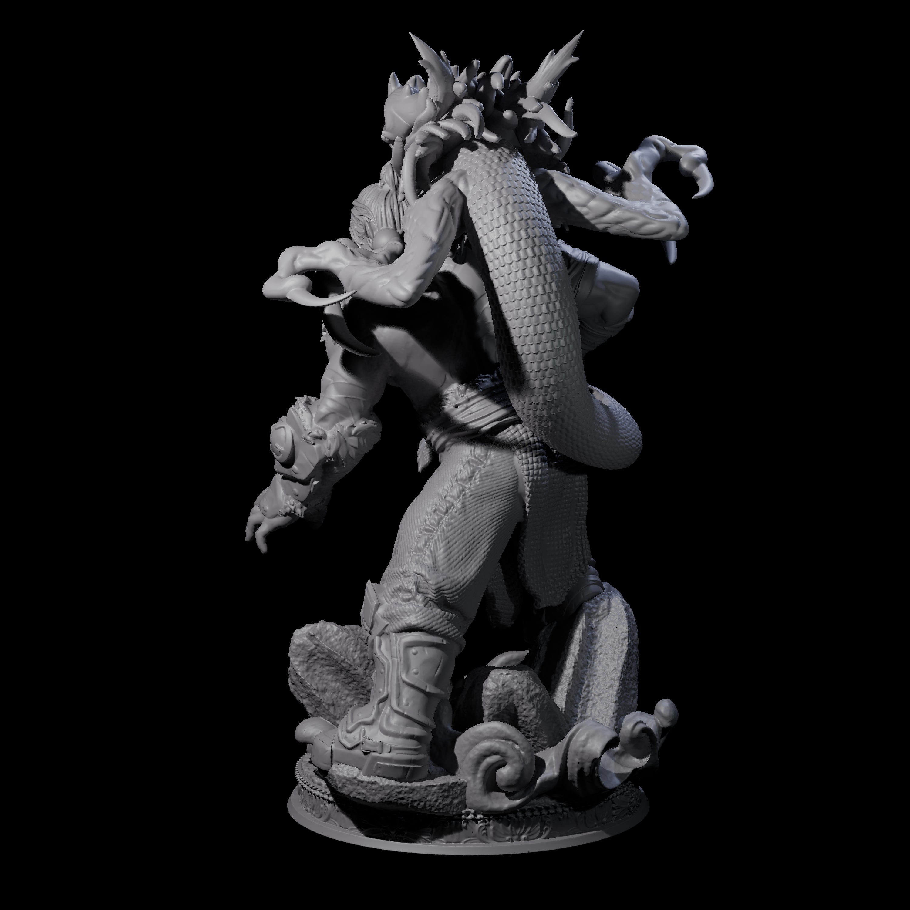 Poised Monk Miniature for Dungeons and Dragons, Pathfinder or other TTRPGs